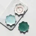 Nordic Style Mandala Ceramic Tray Irregular Rings Storage Plate Bathroom