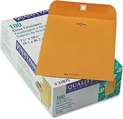 Clasp Envelope, 7 1/2 x 10 1/2, 28lb, Brown Kraft, 100/Box, Sold as One Box