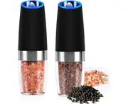 Gravity Salt And Pepper Mill Set, Electric Pepper Mill Salt Grinder