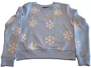 Let It Snow~Women's Sweatshirt~Snowflakes~C-Life Group~Chemistry~Adult S~NWT