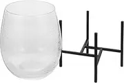 Milisten Desktop Glass Flower Vases with Stand Japanese Inspired Propagation Station Durable Iron Frame for Wedding Centerpieces Home Decor Unique Present Idea