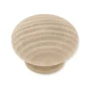 P10513C-BIR Birch Wood 1 1/2" Round Cabinet Drawer Knob LOT OF 10