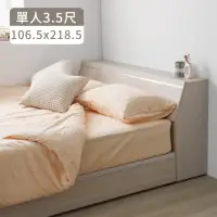 在飛比找momo購物網優惠-【完美主義】Kim日系鋁條收納單人3.5尺床架兩件組(含床頭