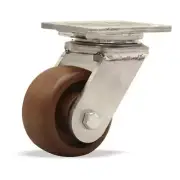Hamilton S-WHS-4HNY Stainless Steel Swivel Caster - 4" x 2" Scorcher Wheel - Hig