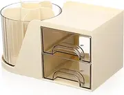 jojofuny Desk Storage Case Pen Organizer Drawers Office Supplies Holder Stationery Organizer Small Workspace