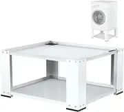 Washer and Dryer Stand Fit 27 and 28 Inch - Laundry Pedestal for Washer and Dryer Heavy Duty Steel 700lbs Capacity Universal Washing Machine Raiser 15.7'' Height White