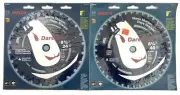 2 BOSCH 8-1/4" CARBIDE TIPPED CIRCULAR SAW BLADES - 24T DCB824 and 40T DCB840