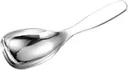 iplusmile Multifunctional Stainless Steel Rice Spoon Safe Rice Spatula with Ergonomic Handle Meal Accessory for Home Restaurant Hotel Use