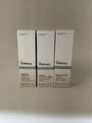 The Ordinary Niacinamide + Zinc 1%, Hyaluronic Acid 2% + B5, Caffeine Solution5%