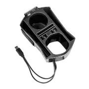 Car Center Console Double Cup Carbon Fiber Holder Fit For Honda Civic 2016-2021 (for: Honda Civic)