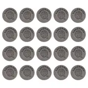 45Pcs Microfiber Handmade Leather Label Sewing Embossed Crochet Tags Dark Grey