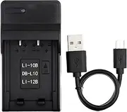 LI-10B USB Charger for Olympus Camedia C-470, C-50, C-5000, C-60, C-70, C-7000 Zoom, C-760, C-765, C-770 Ultra Zoom, D-590 Zoom, Camedia X-1, X-2, X-3, X-500 Camera and More