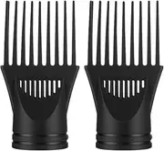 FRCOLOR Comb for Blow Dryer Attachment Diffuser Hair Dryer Nozzle Compact Design Black Saves Time