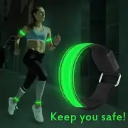 LED reflective flashing light-emitting bracelet safety light for arm Adjustable