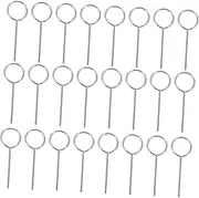 200 Pcs Mobile Phone Card Remover Sim Removal Tool Phone Sim Remover Sim Poster Card Protector Ejector Pin Tray Opener Ejector Mobile Phone Tray Silver Stainless Steel