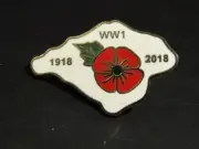 Isle of Wight Poppy Badge WW1 1918-2018 in sealed packet (E37)