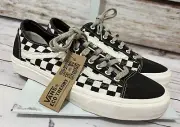 Vans Eco-Theory Checkerboard Shoes Men’s Size 10.5 New Black Beige Skate