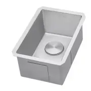 Ruvati Undermount Bar Sink 16-in Rectangular Gravena 16 Gauge Stainless Steel