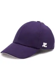 Courrèges Logo Cotton cap - Purple S