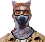 3dd Cat Ski balaclavaa Face mas.k, Animal Sun Protection Masque with Ears for Music Festivals, Animal Masques for Adults, Sun Protection Outdoor mas.k, Windproof Dustproof Face Masque for Fishing