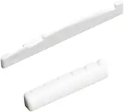 Generic Acoustic Guitar Nut And Saddle Replacement Set for String Adjustment, white