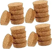 STOBAZA 20pcs Wood Cork Bottle Stoppers Wine Stoppers Craft Corks for DIY Decor