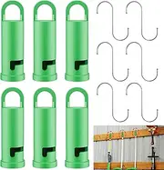WHMYZHL Heavy Duty Garage Storage Hooks (Set of 6) for EGO Power Multihead System/Tool Organizer Hanger, Wall Mount Utility Hooks for Other Power Tools in Your Garage or Basement