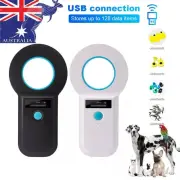 134.2KhzHandheld Animal Pet Microchip Reader USB connection Dog Cat Chip Scanner
