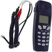 TOGEVAL Corded Phone Tester LCD Display Easy Use Landline Phone for Dtmf Automatic Call Identification Stylish and Portable Design for Hotels and Businesses