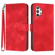 YX0040 For Samsung Galaxy A32 5G/M32 5G Imprinted Leather Case Phone Cover with Stand Wallet