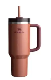 Stanley Quencher H2.0 40 oz Tumbler Cup HAMMERTONE CLAY Limited Edition - Nice!