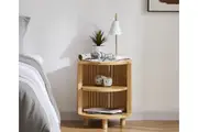 Henley Round Wooden Bedside Table