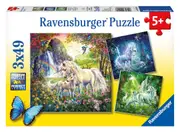 Beautiful Unicorns Jigsaw Puzzle 3x49p