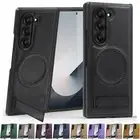 For Samsung Galaxy Z Fold6/Fold5/4/3 Shockproof PU Leather Stand Magnetic Case
