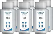 UK SUPPLIES LIMITED 6 Rolls Clear Mini Stretch Shrink Wrap 100mm x 150m x 17 Micron (All Pack Sizes) Strong & Multi Use Tear Resistant Easy to Use Pallet Stretch Wrap Water & Moisture Proof Cling Film