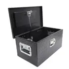 Black 20 Inch Aluminum Diamond Plate Tool Box w/Keys For Pickup Trailer