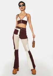 My Fight Song Patchwork Pants Set