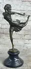 Bronze Art Deco Dancer Figurine Signed Degas French Nouveau Hot cast figurine NR