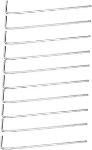 GANAZONO 32Pcs Shaped Tent Stakes Durable Iron Camping Safety Pegs for Tents Tarps and Gardens Lightweight Portable Fixing Nails for Outdoor Use