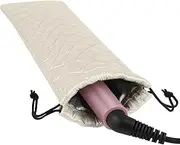 AMIJEAL Heat Resistant Hair Tools Storage Bag Portable Travel Drawstring Organizer Cover Pouch for Curling Iron, Flat Iron, Hair Straightener and Other Styling Tools(16" x 4.3")