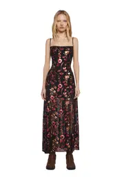 [Current Mood] Botanical Elegance Floral Midi Dress