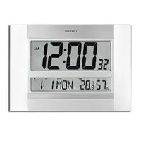 在飛比找PChome24h購物優惠-SEIKO 精工 / 大字幕 日期 溫溼度顯示 座鐘 掛鐘 