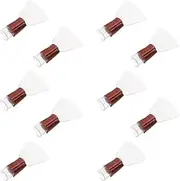 ibasenice 30 Pcs Suona Whistle Chinese National Musical Instrument Nose Whistle Brass Fittings Musical Mouthpiece Reed Musical Instrument Accessory White Saxophone Plastic Flute