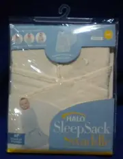 HALO SleepSack Swaddle, NB-Birth to 3 Months 19"x23" 6-12 lbs. 100% Cotten