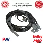 MSD 8.5 mm Super Conductor Spark Plug Wire Set Black For Chrysler 383-440 HEI (for: Chrysler)