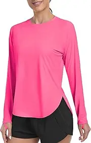 [addigi] Women's Sun Shirt UPF 50+ Long Sleeve Workout Tops Running Hiking UV Protection Shirts Quick Dry Outdoor Clothing