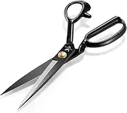 Fabric Scissors 10 Inch Sewing Dressmaking Scissors Professional Razor Sharp for Tailoring Leather Raw Materials - Japan High Carbon Steel Tailor Shears(Right-Handed)