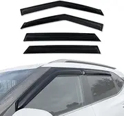AUSGO Weathershields Compatible with KIA Seltos SP2 Series 2019-Onwards, Luxury Weather Shields Window Visors Wind Deflectors Sun Rain Guard 4PCS Set