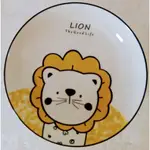 LION 獅子瓷盤 獅子圖案餐具可愛超萌