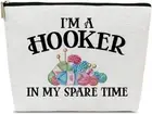 Crochet Gifts Makeup Bag for Crochet Lovers, Knitters, and Women, I'M a Hooker